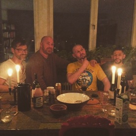 Middag med Robert, Dennis och Musse.